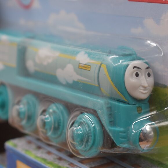 Roll & Whistle Connor & Tender Fisher Price Thomas Friends Wooden Railway Train - Picture 2 of 11